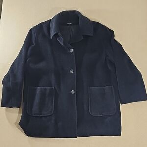 Elegant Navy Women's Pea Coat